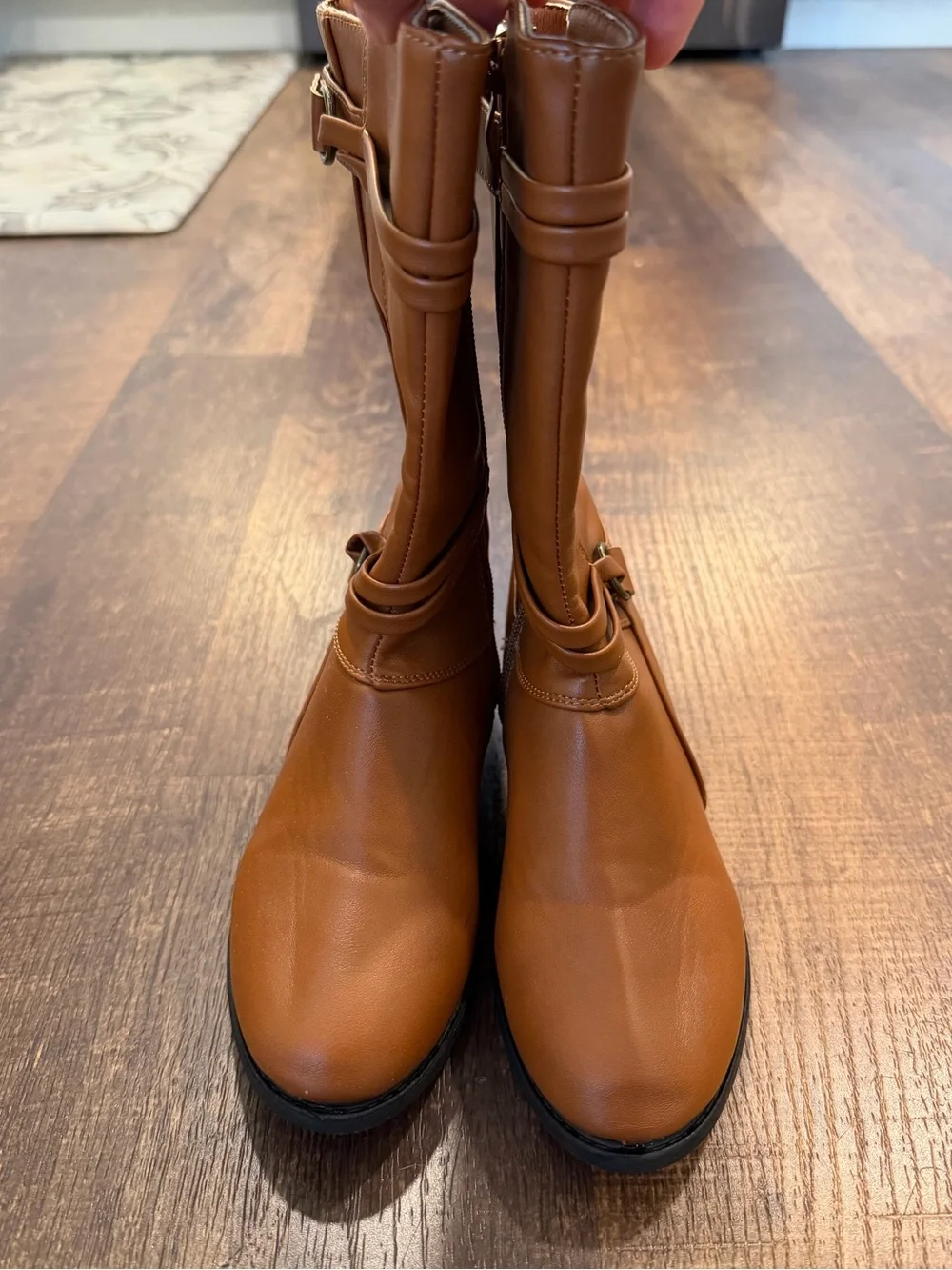 Link Classic Tan Mid-Calf girls brown Boots - Stylish Everyday Wear